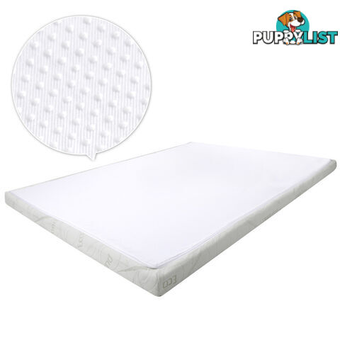 Cool Gel Memory Foam Mattress Topper w/ Bamboo Fabric Cover 8cm Double