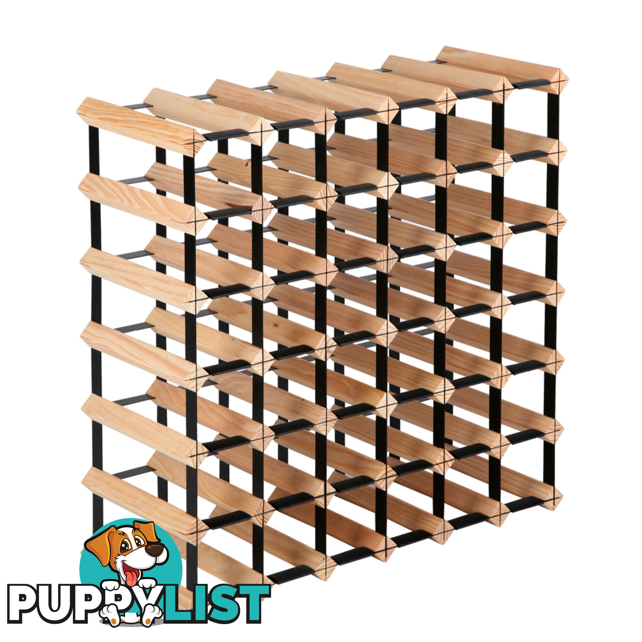 Timber Wine Rack 42 Bottles