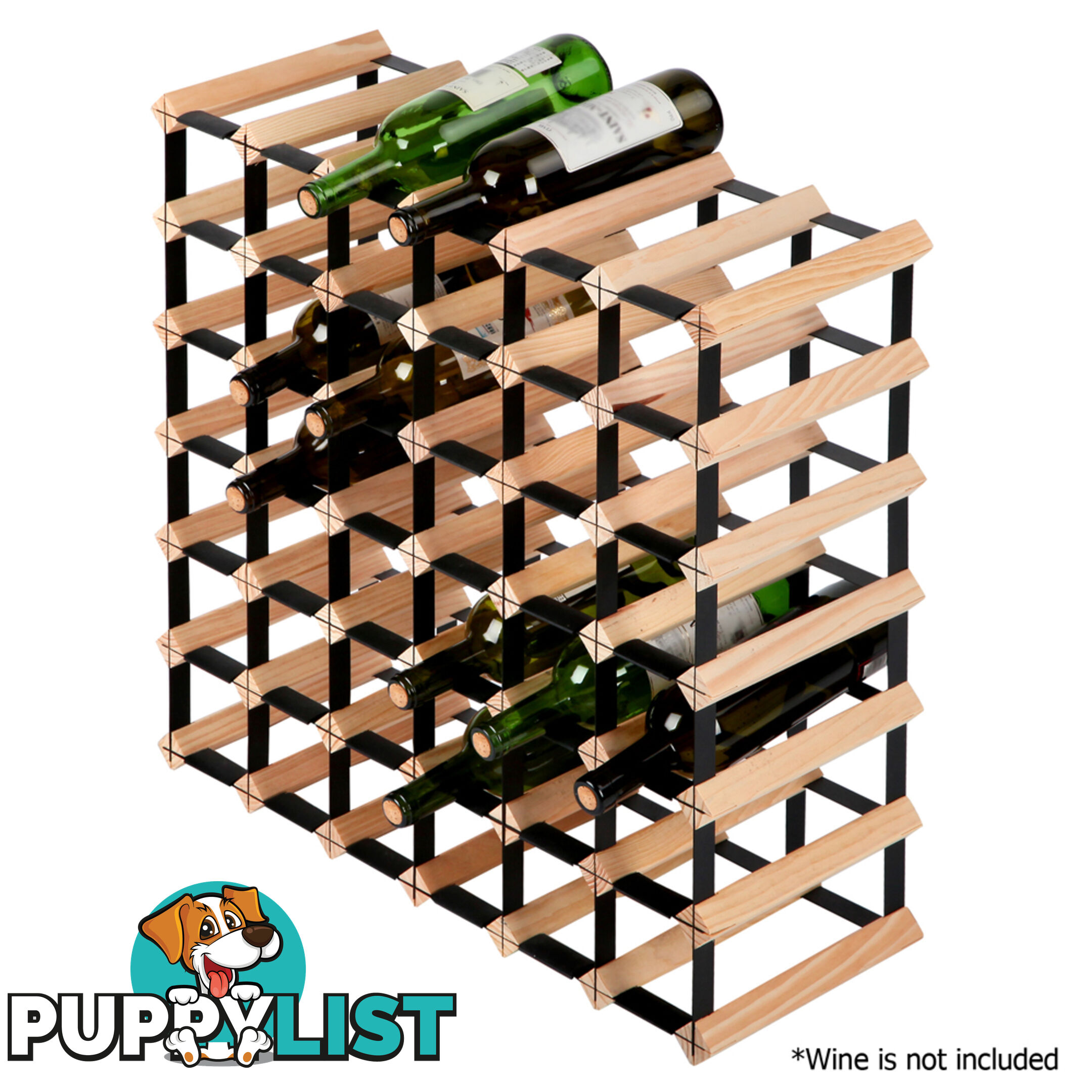 Timber Wine Rack 42 Bottles