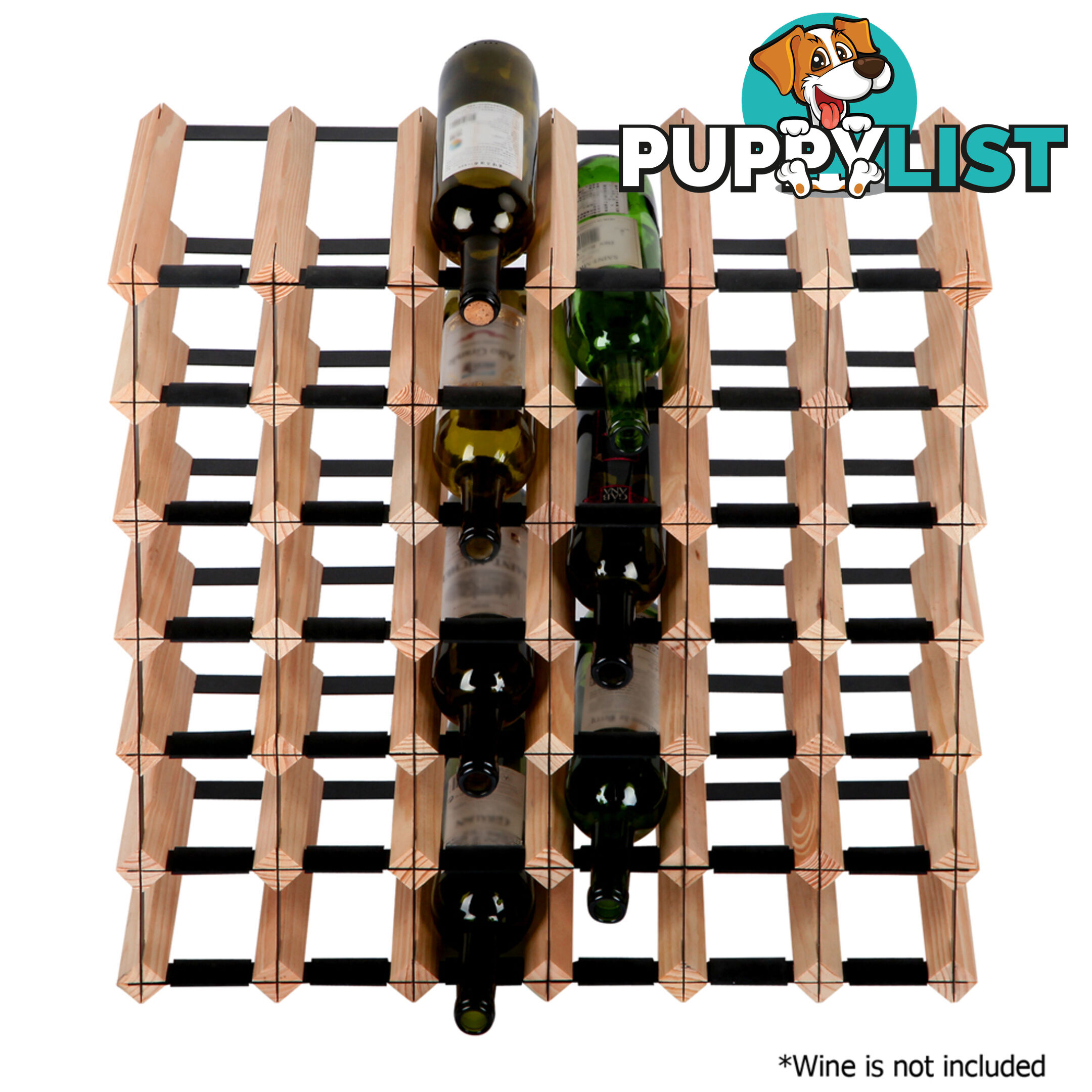 Timber Wine Rack 42 Bottles