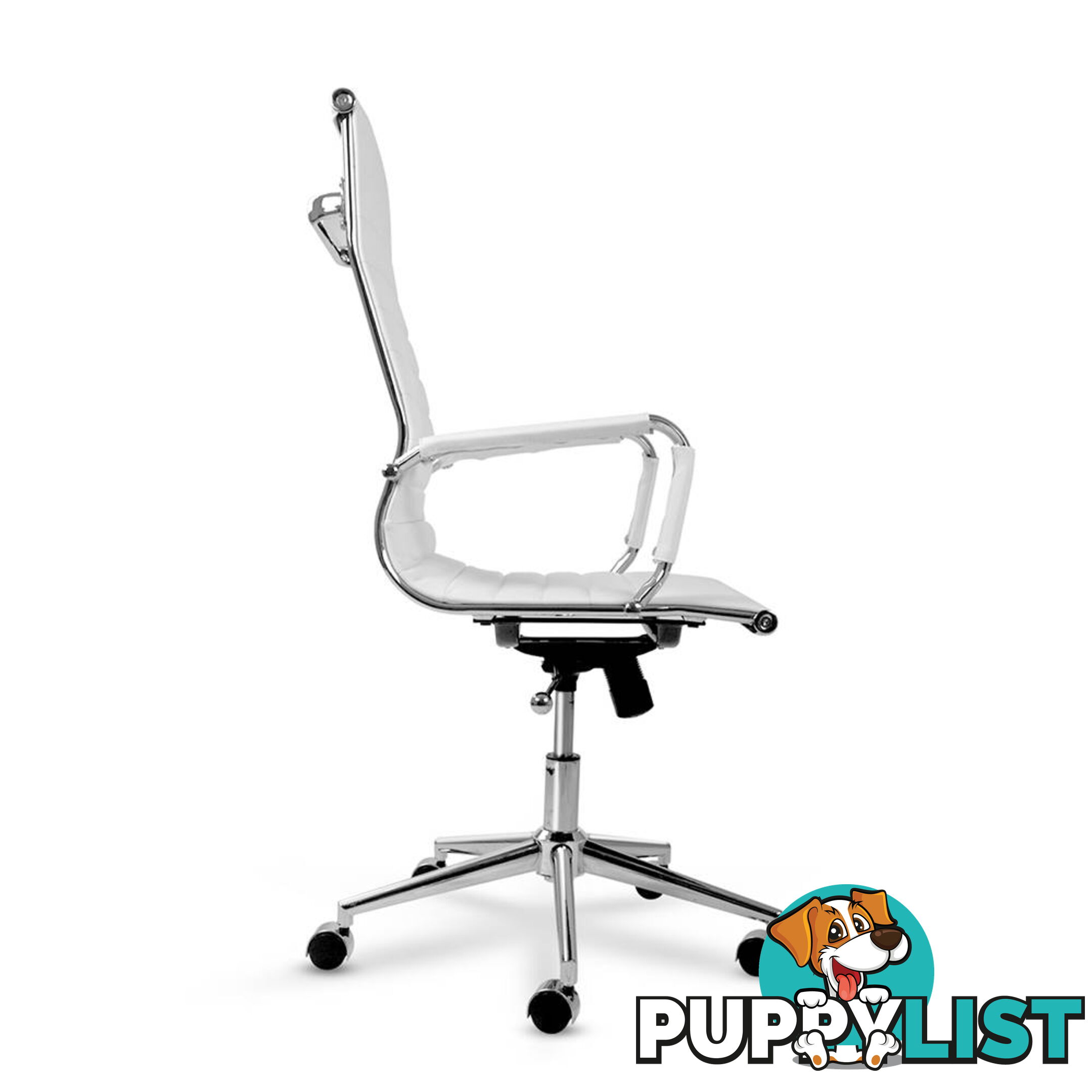 Eames Replica PU Leather High Back Executive Computer Office Chair White