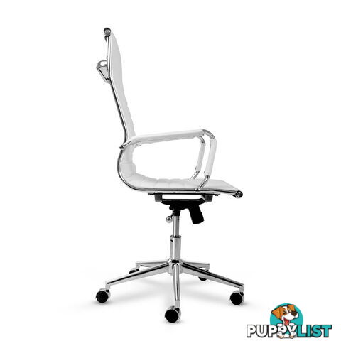 Eames Replica PU Leather High Back Executive Computer Office Chair White