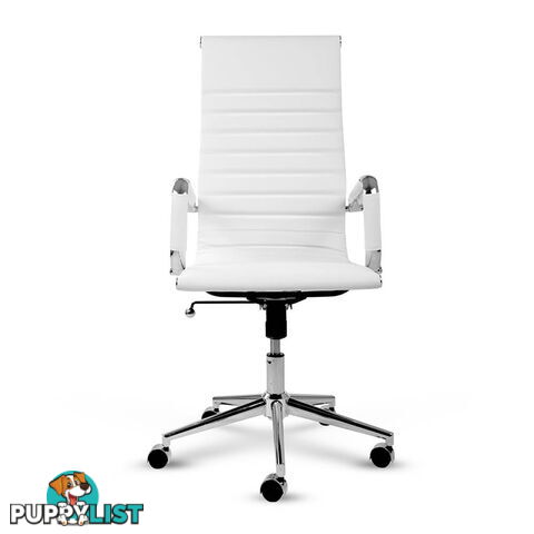 Eames Replica PU Leather High Back Executive Computer Office Chair White