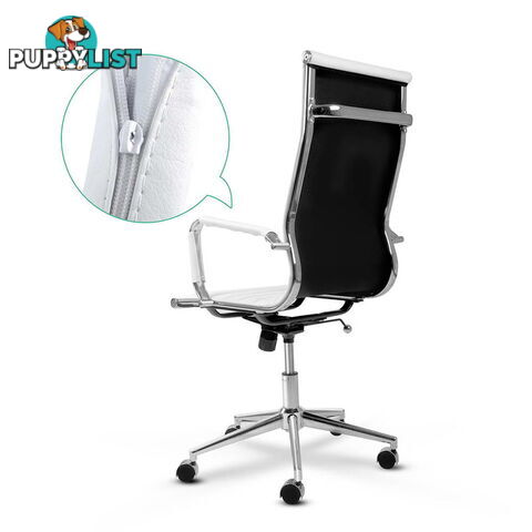 Eames Replica PU Leather High Back Executive Computer Office Chair White