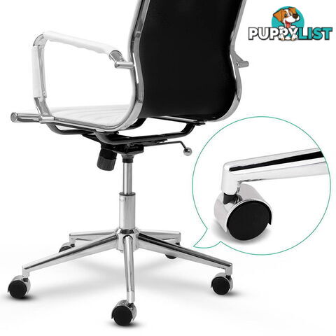 Eames Replica PU Leather High Back Executive Computer Office Chair White