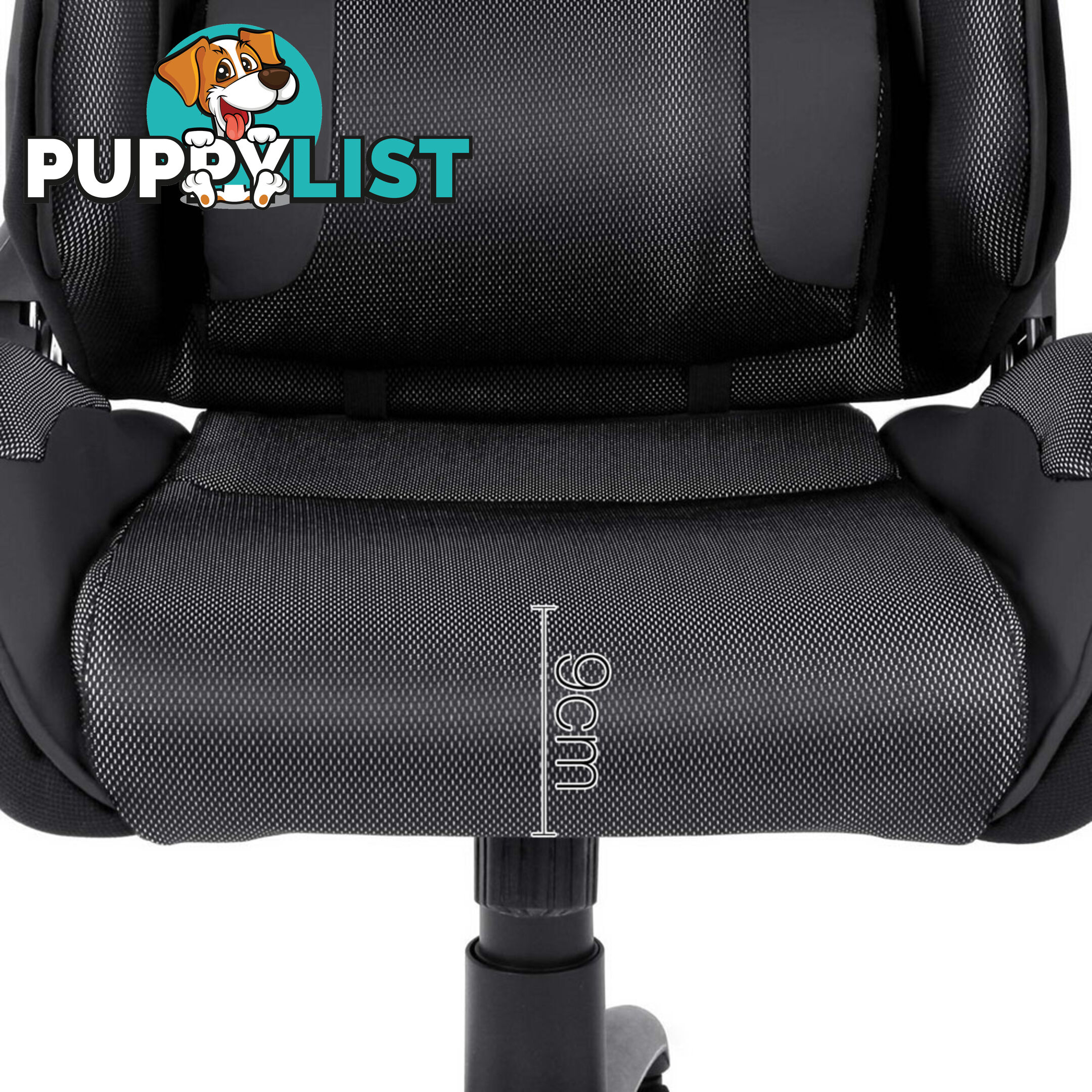 PU Leather & Mesh Reclining Office Desk Gaming Executive Chair - Black