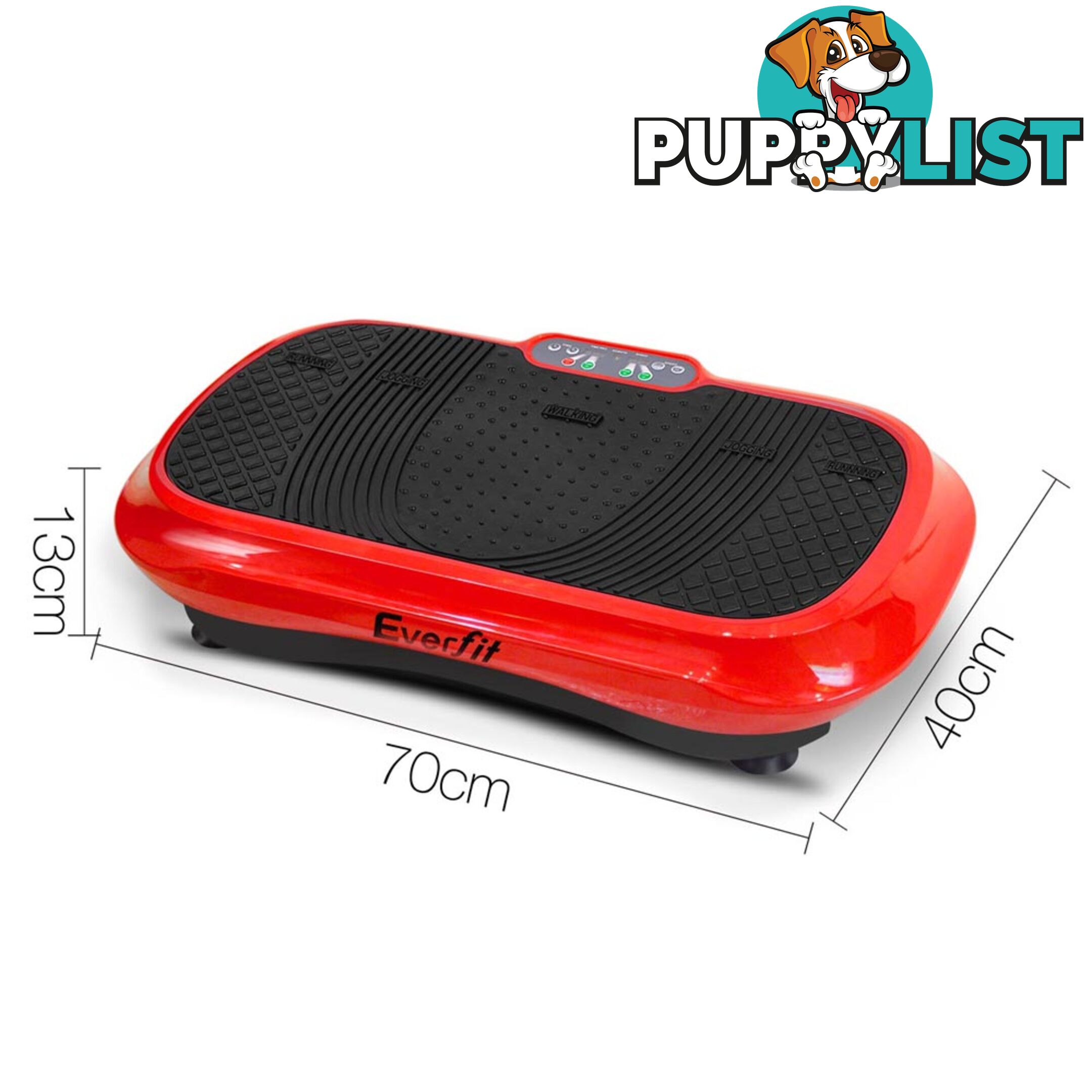 1000W Vibrating Plate - Red