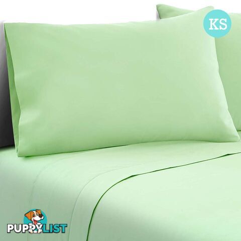 3 Piece Microfibre Sheet Set King Single _ÑÐ Green