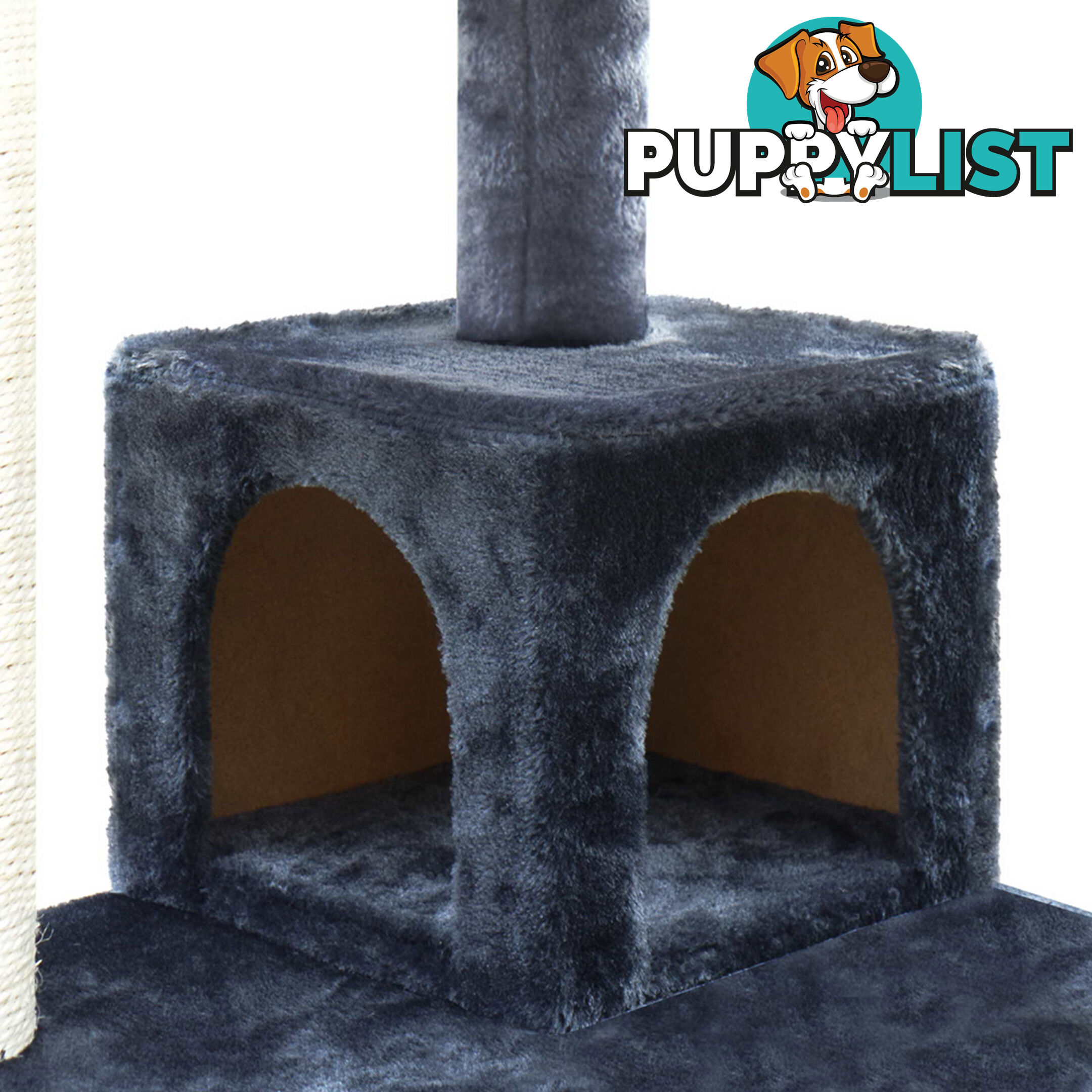 Cat Scratching Post  Tree House Condo 134cm Grey