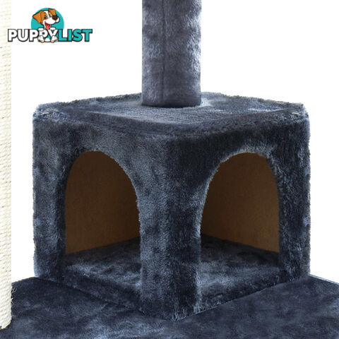 Cat Scratching Post  Tree House Condo 134cm Grey