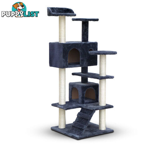 Cat Scratching Post  Tree House Condo 134cm Grey