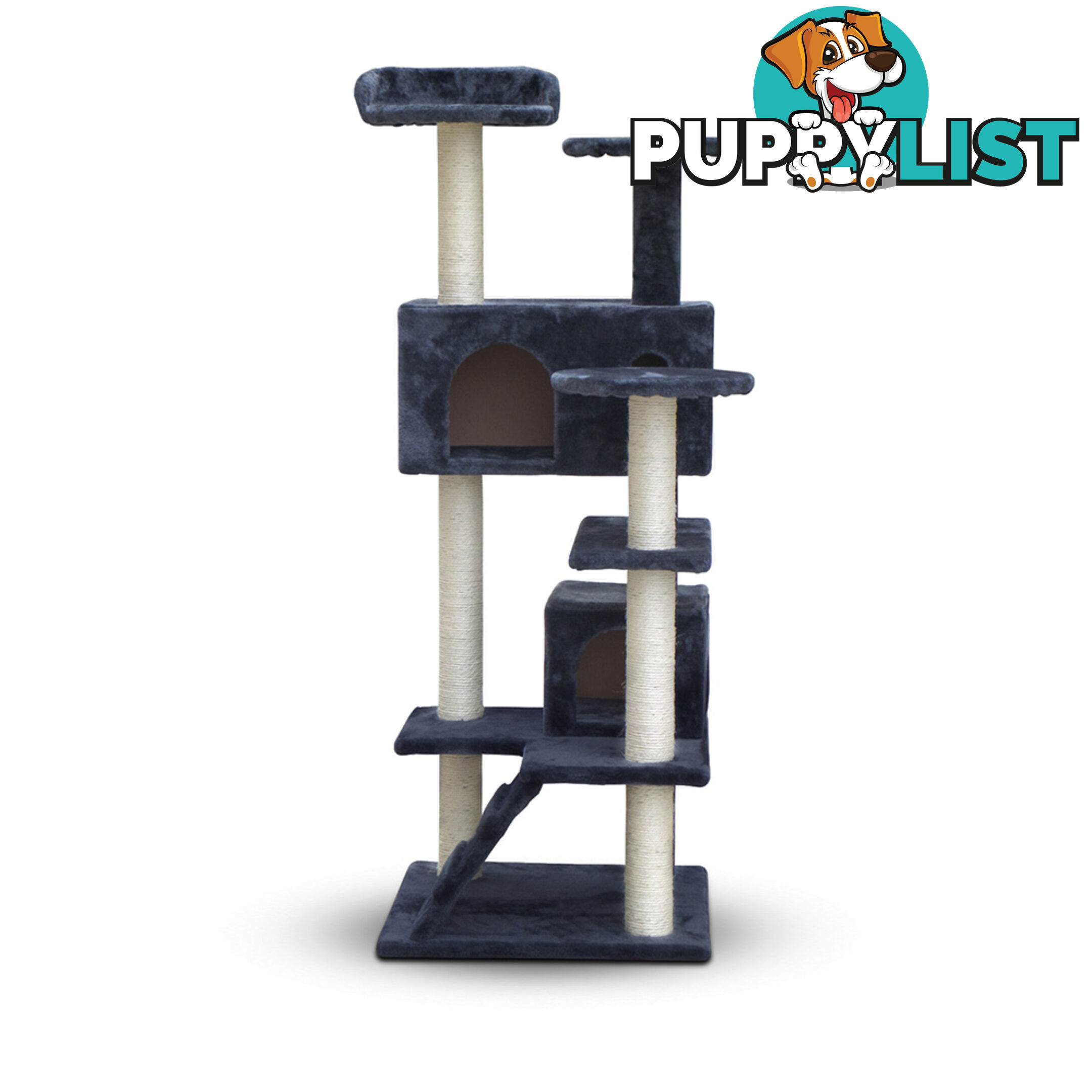 Cat Scratching Post  Tree House Condo 134cm Grey