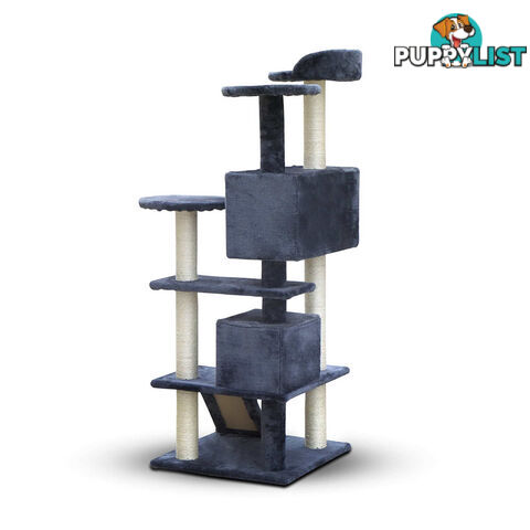 Cat Scratching Post  Tree House Condo 134cm Grey