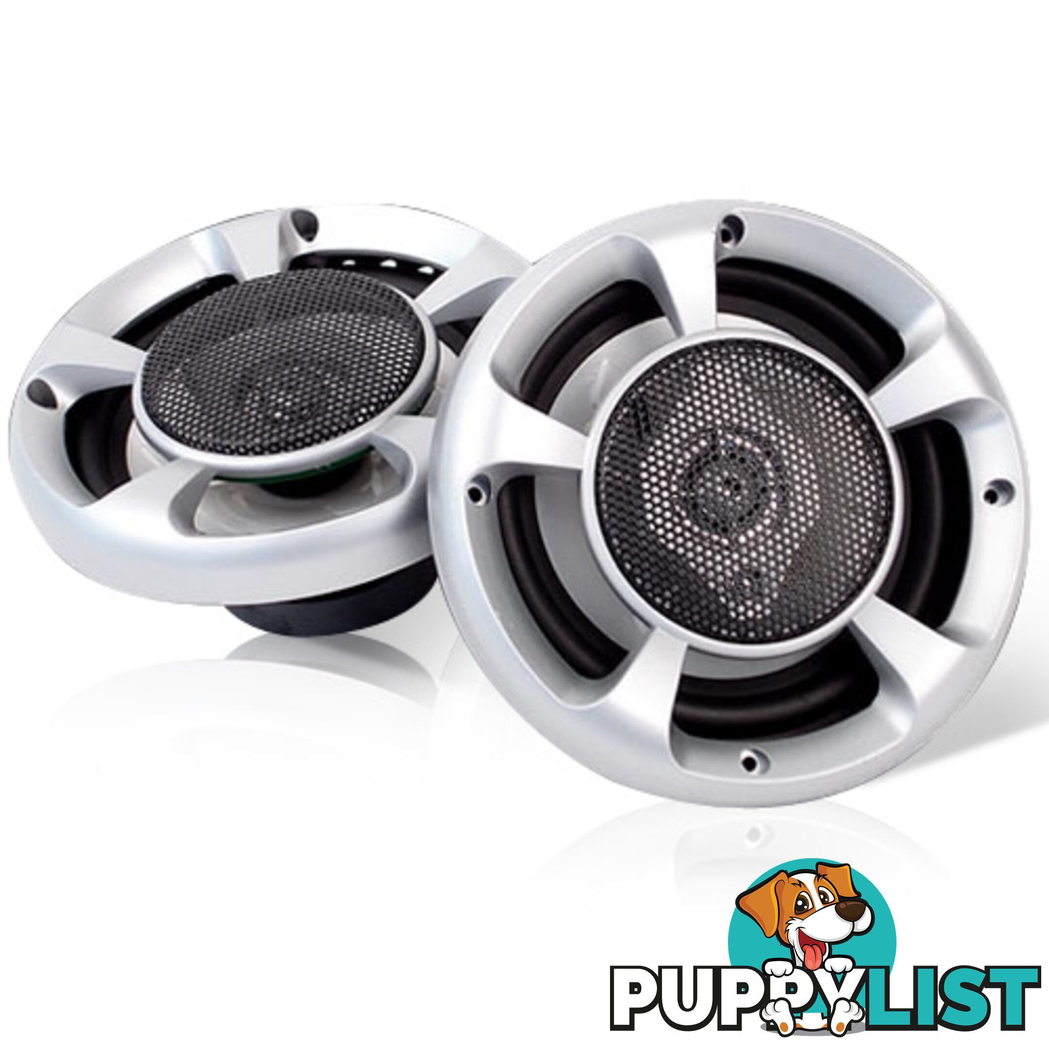 Set of 2 MaxTurbo Car Speakers w/ LED Light 500w