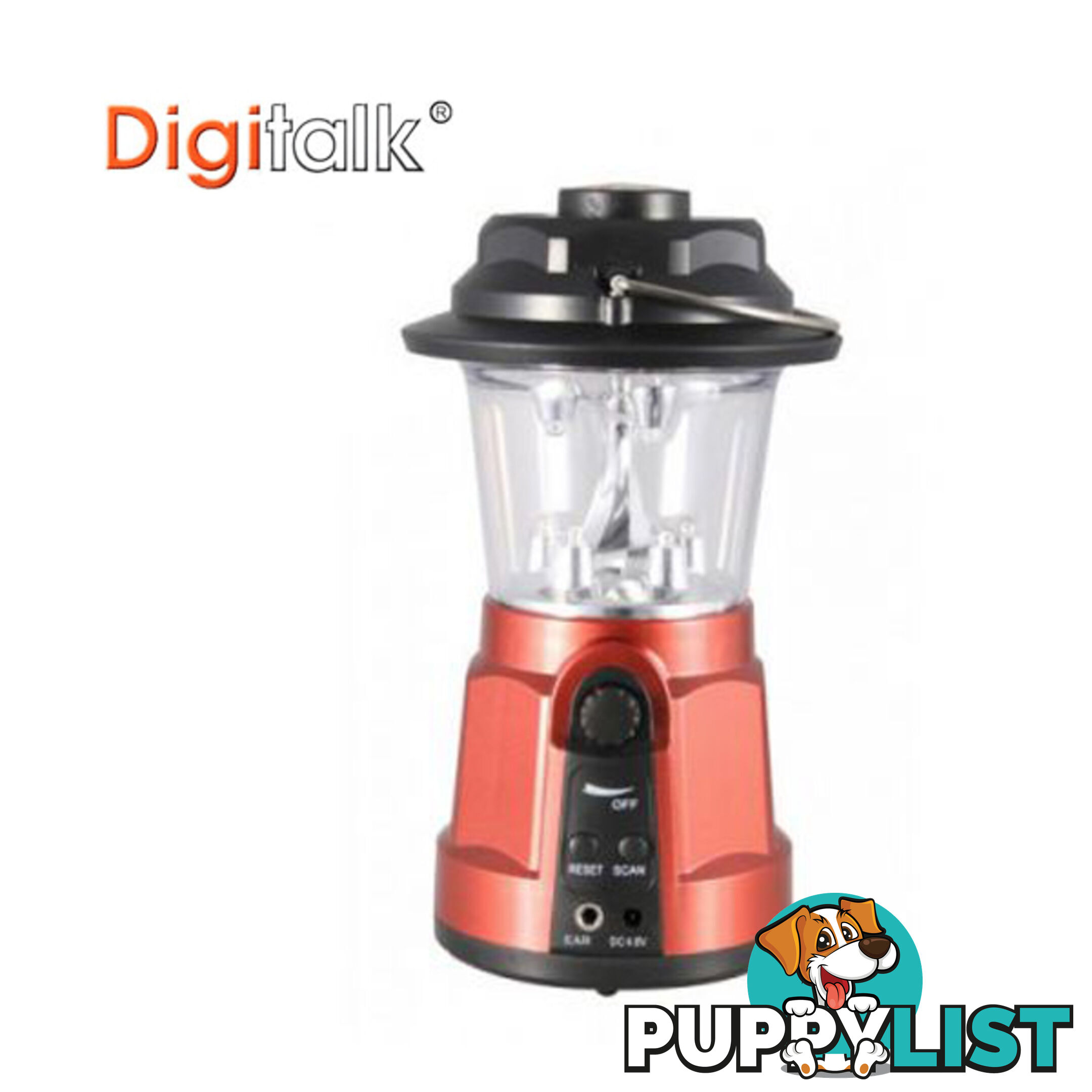 Portable Dynamo LED Lantern Radio with Built-In Compass