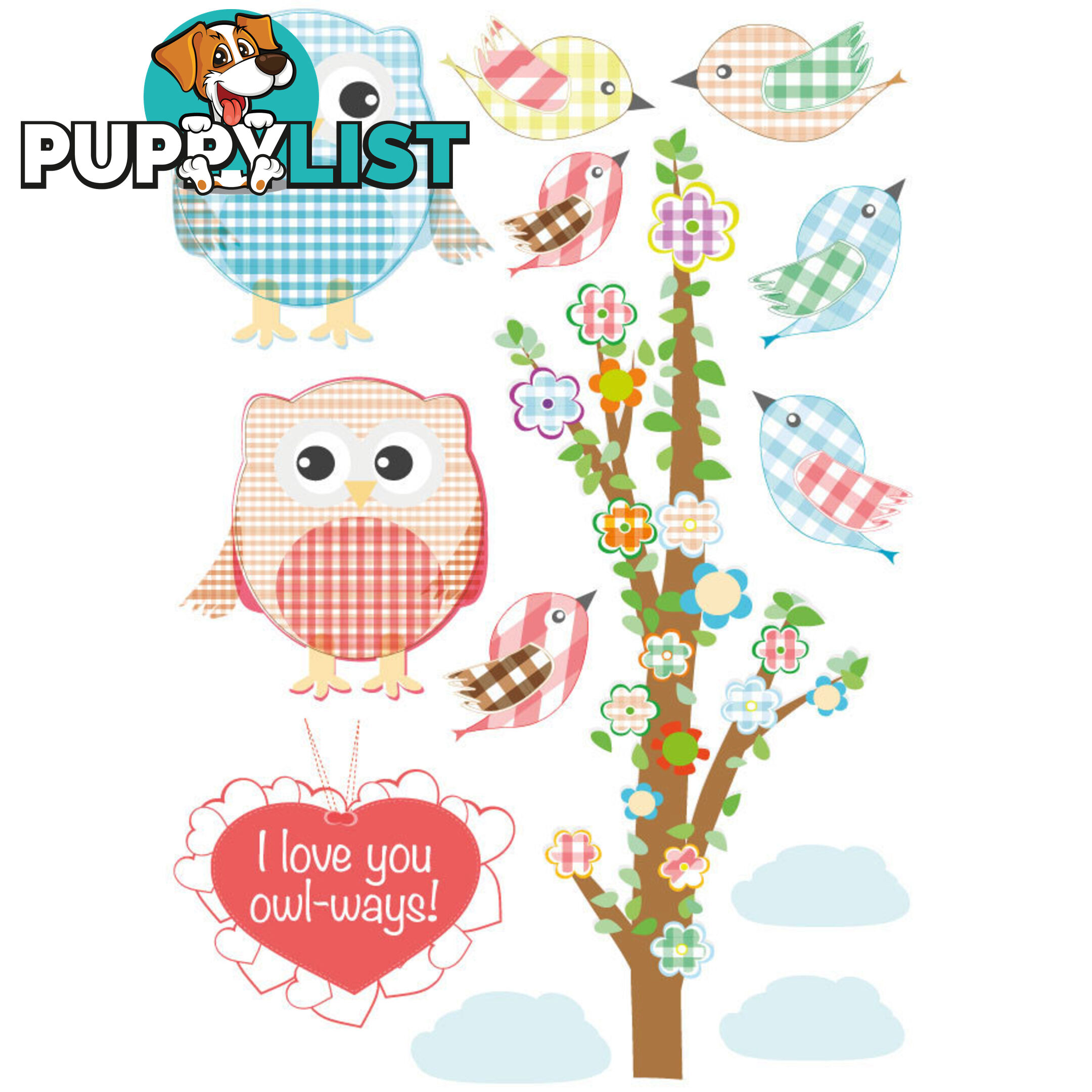 Love Owl-ways Tree Wall Stickers - Totally Movable