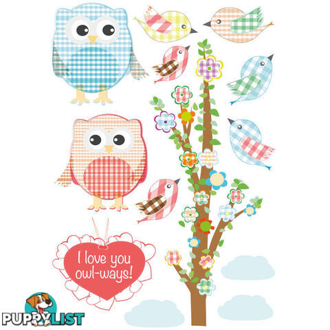 Love Owl-ways Tree Wall Stickers - Totally Movable