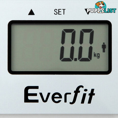 Electronic Digital Body Fat & Hydration Bathroom Glass Scale White