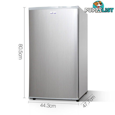 Upright 2-in-1 95L Caravan Bar Fridge Freezer Stainless Steel