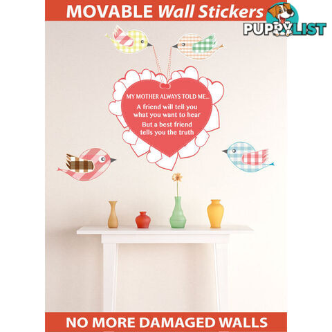 Large Size My Mother Told Me Wall Sticker Quotes - Totally Movable