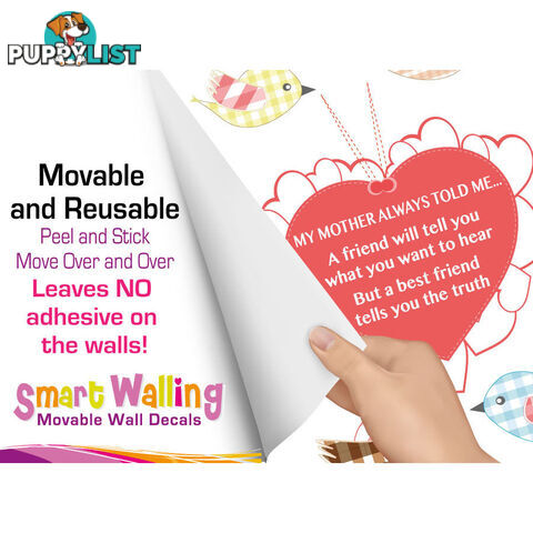 Large Size My Mother Told Me Wall Sticker Quotes - Totally Movable