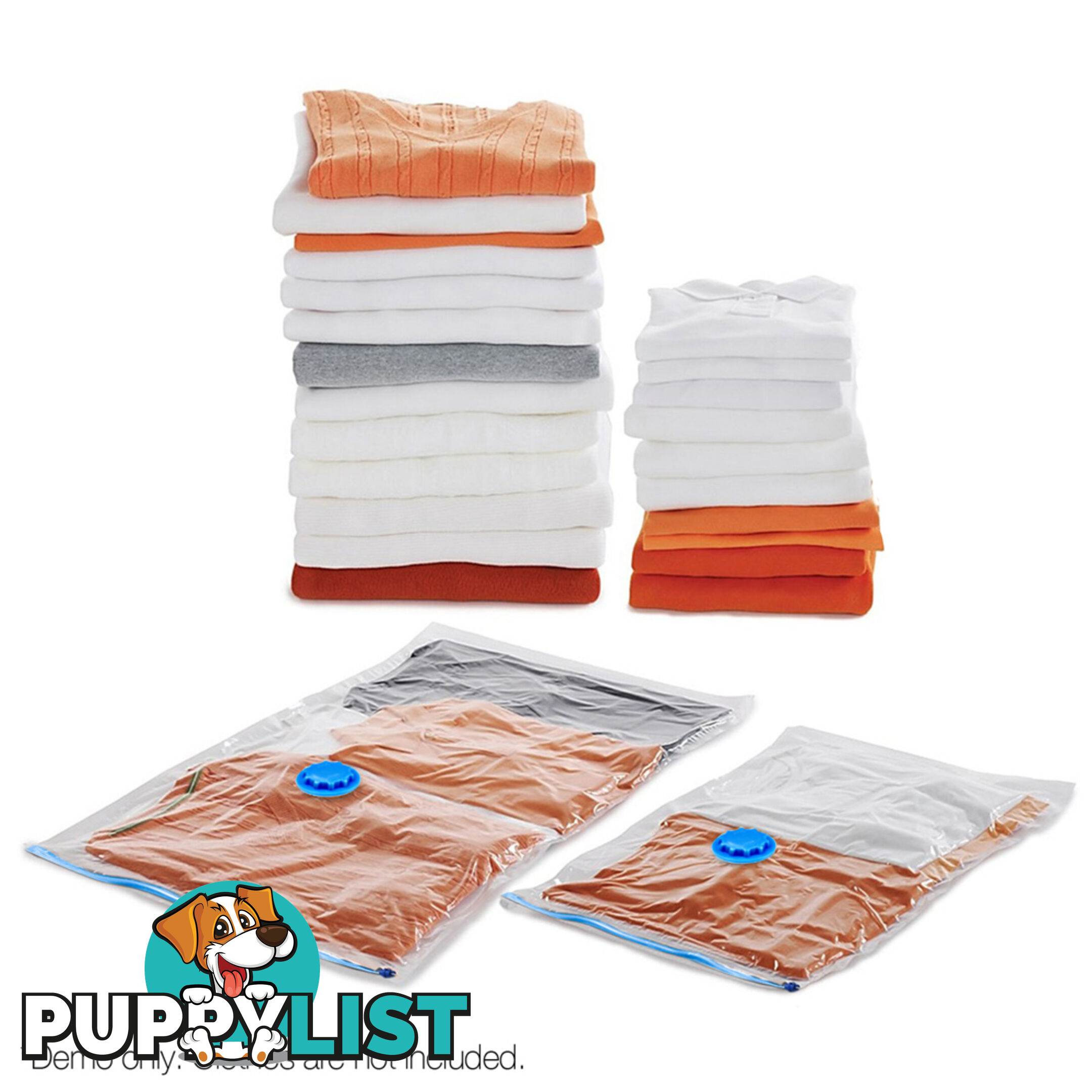 Set of 18 Vacuum Storage Bags 60 x 80cm