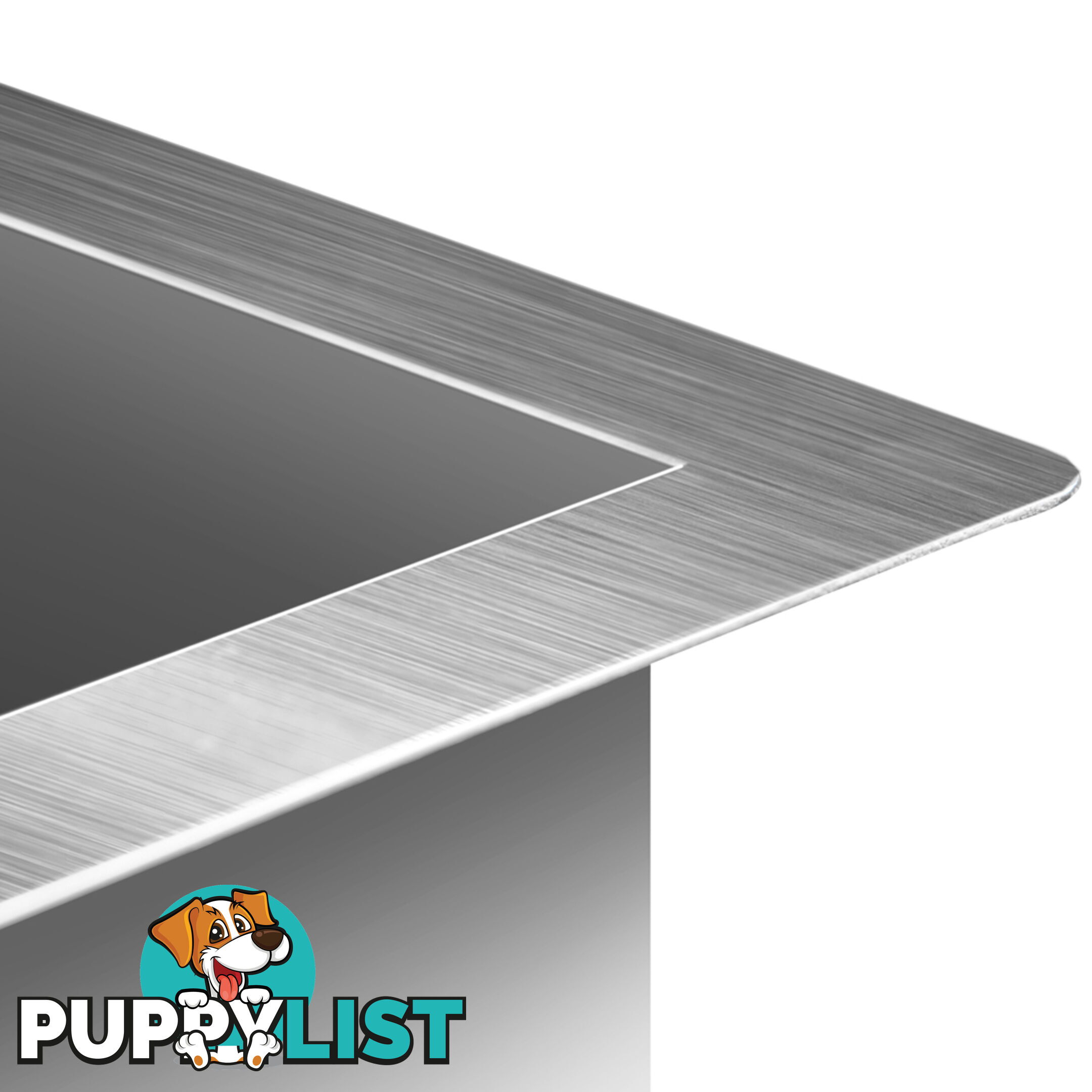 Stainless Steel Kitchen/Laundry Sink w/ Strainer Waste 510 x 450 mm