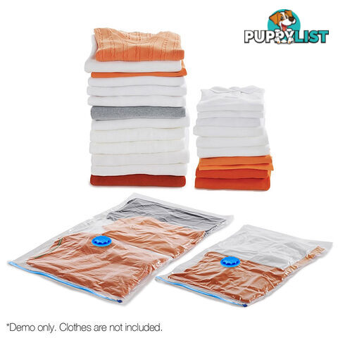 Set of 12 Vaccuum Storage Bags 50 x 70cm