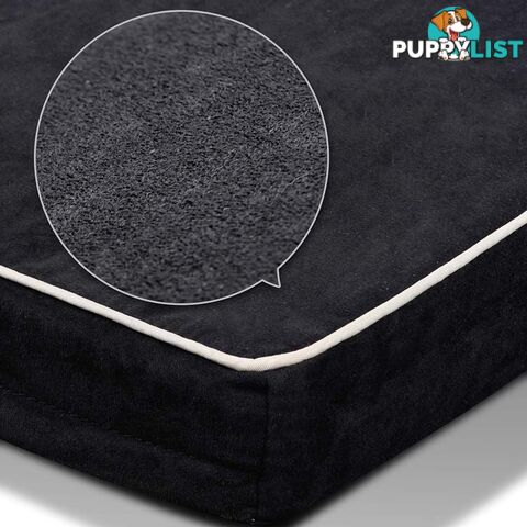 Pet Dog Anti Skid Sleep Memory Foam Mattress Bed Small Black