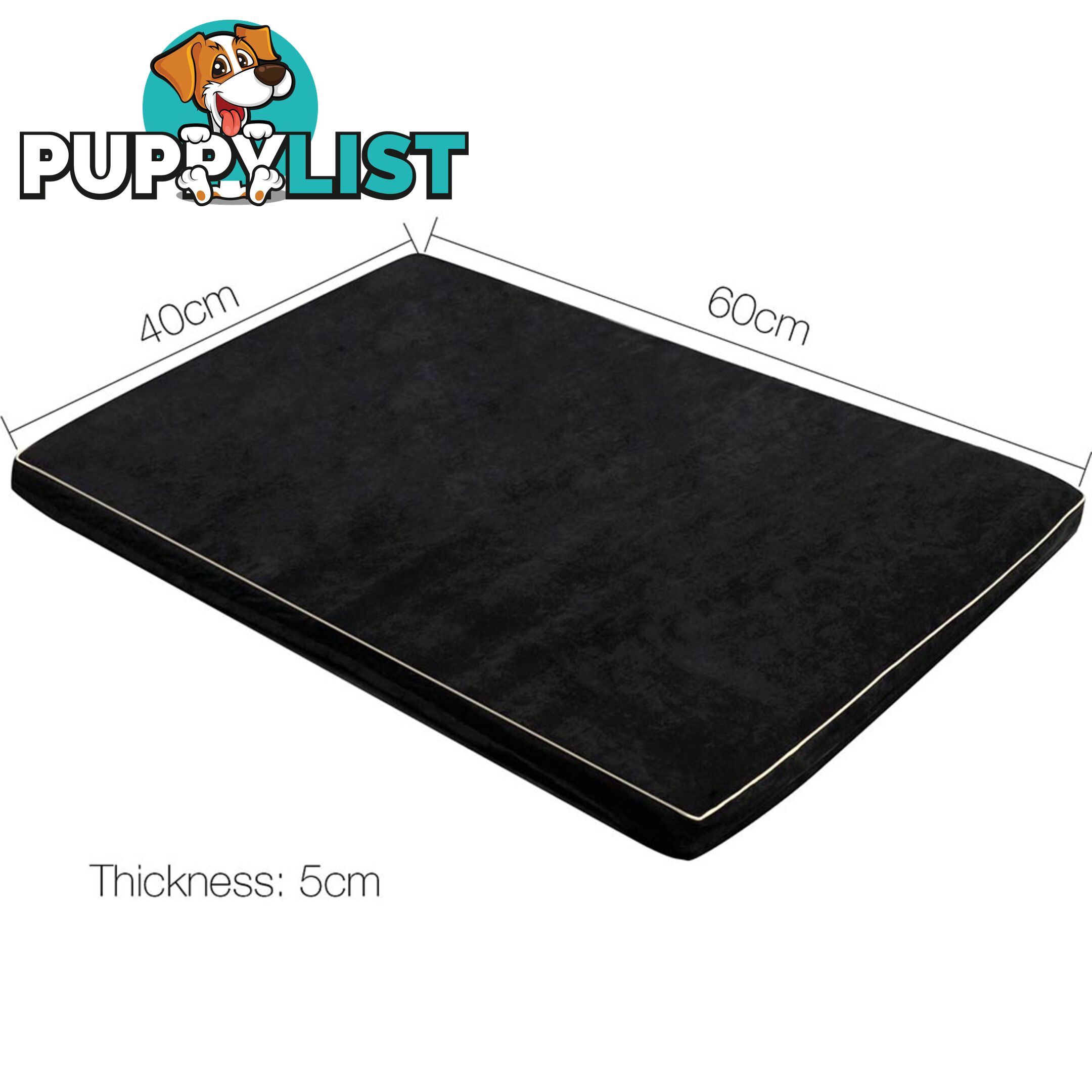 Pet Dog Anti Skid Sleep Memory Foam Mattress Bed Small Black