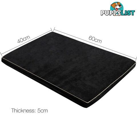 Pet Dog Anti Skid Sleep Memory Foam Mattress Bed Small Black