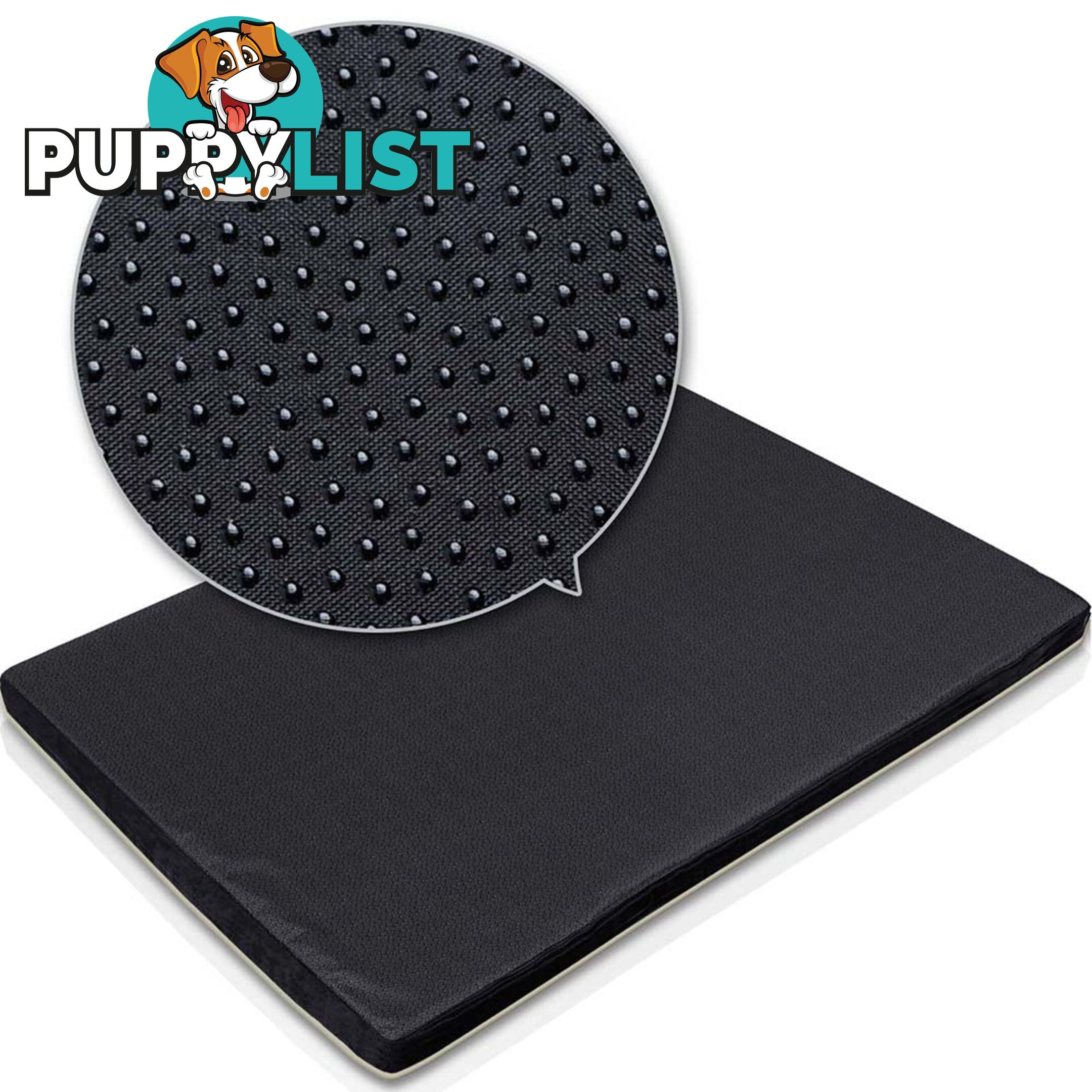 Pet Dog Anti Skid Sleep Memory Foam Mattress Bed Small Black