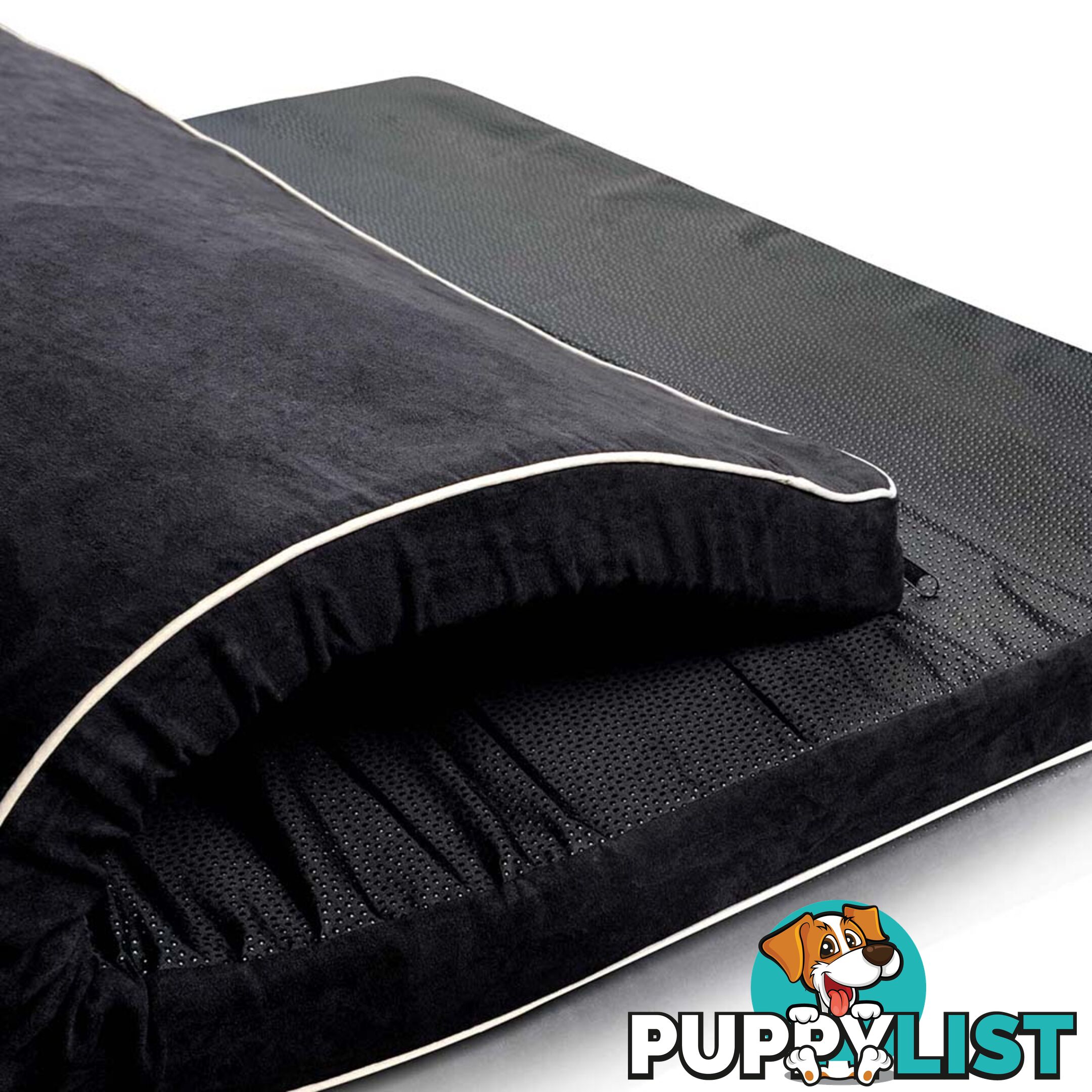 Pet Dog Anti Skid Sleep Memory Foam Mattress Bed Small Black