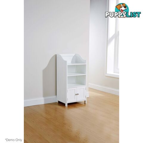 Grace 2 Door Deluxe Cupboard in WHITE