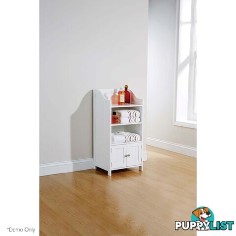 Grace 2 Door Deluxe Cupboard in WHITE