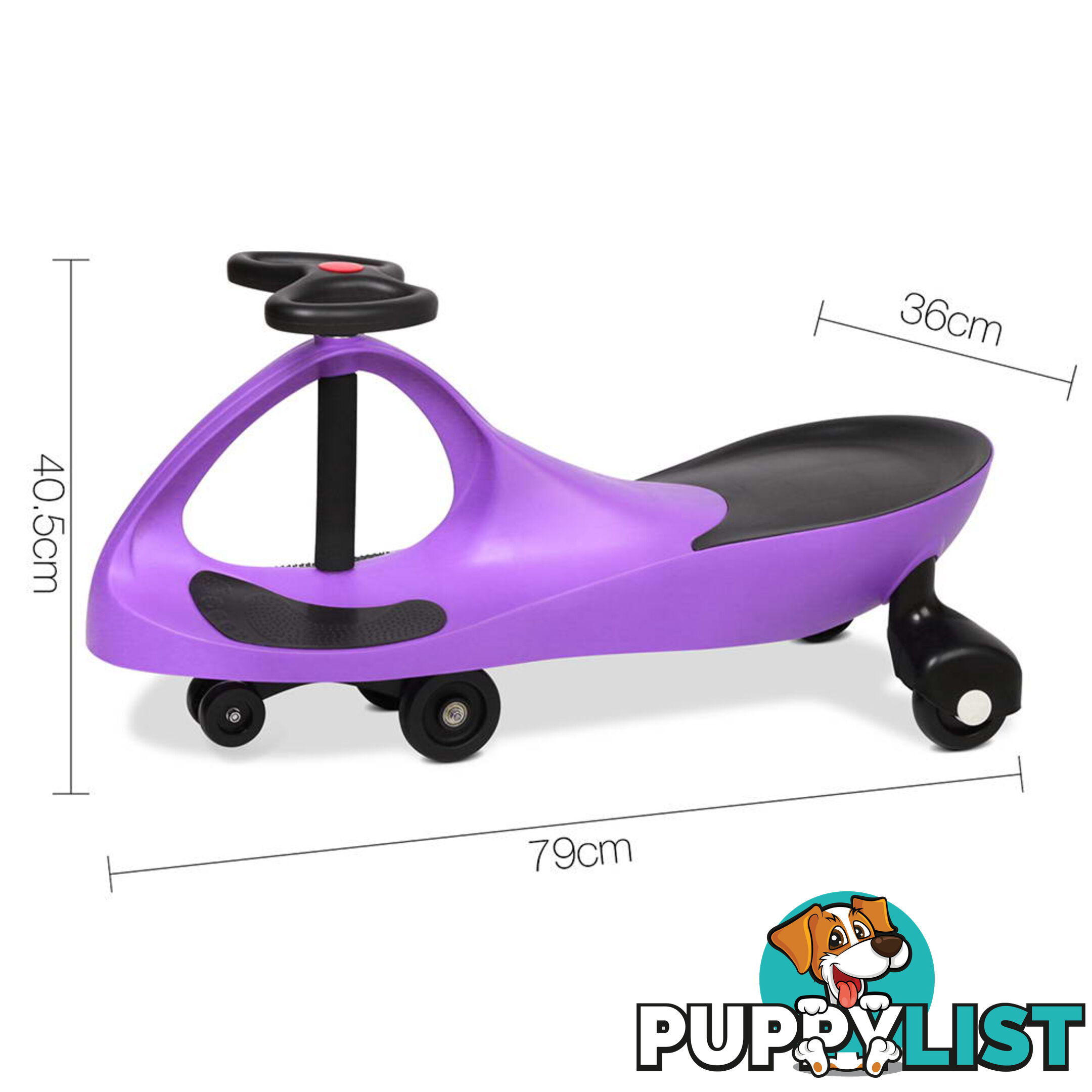 Pedal Free Swing Car - Purple