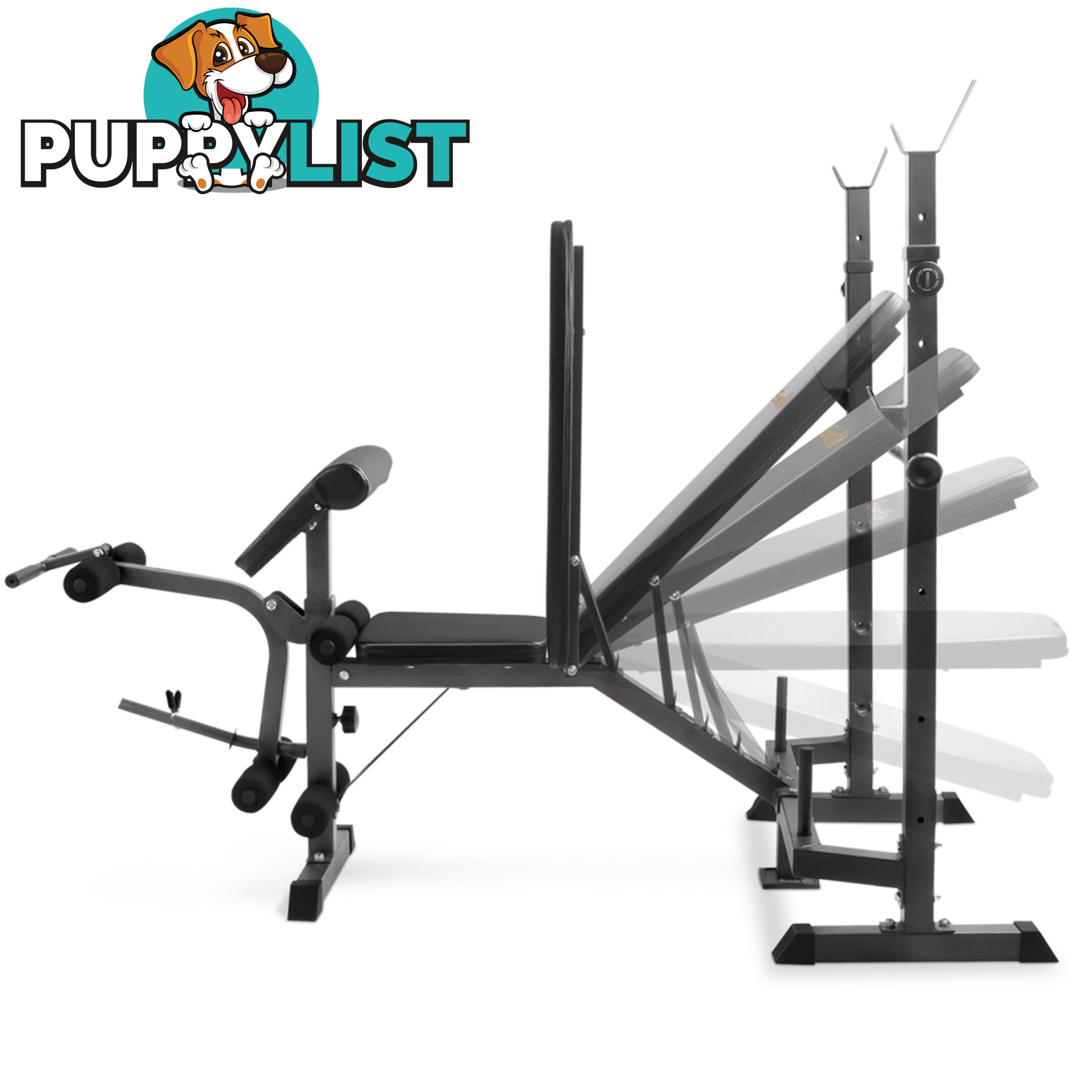 Multi-functional Fitness Bench Black