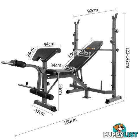 Multi-functional Fitness Bench Black