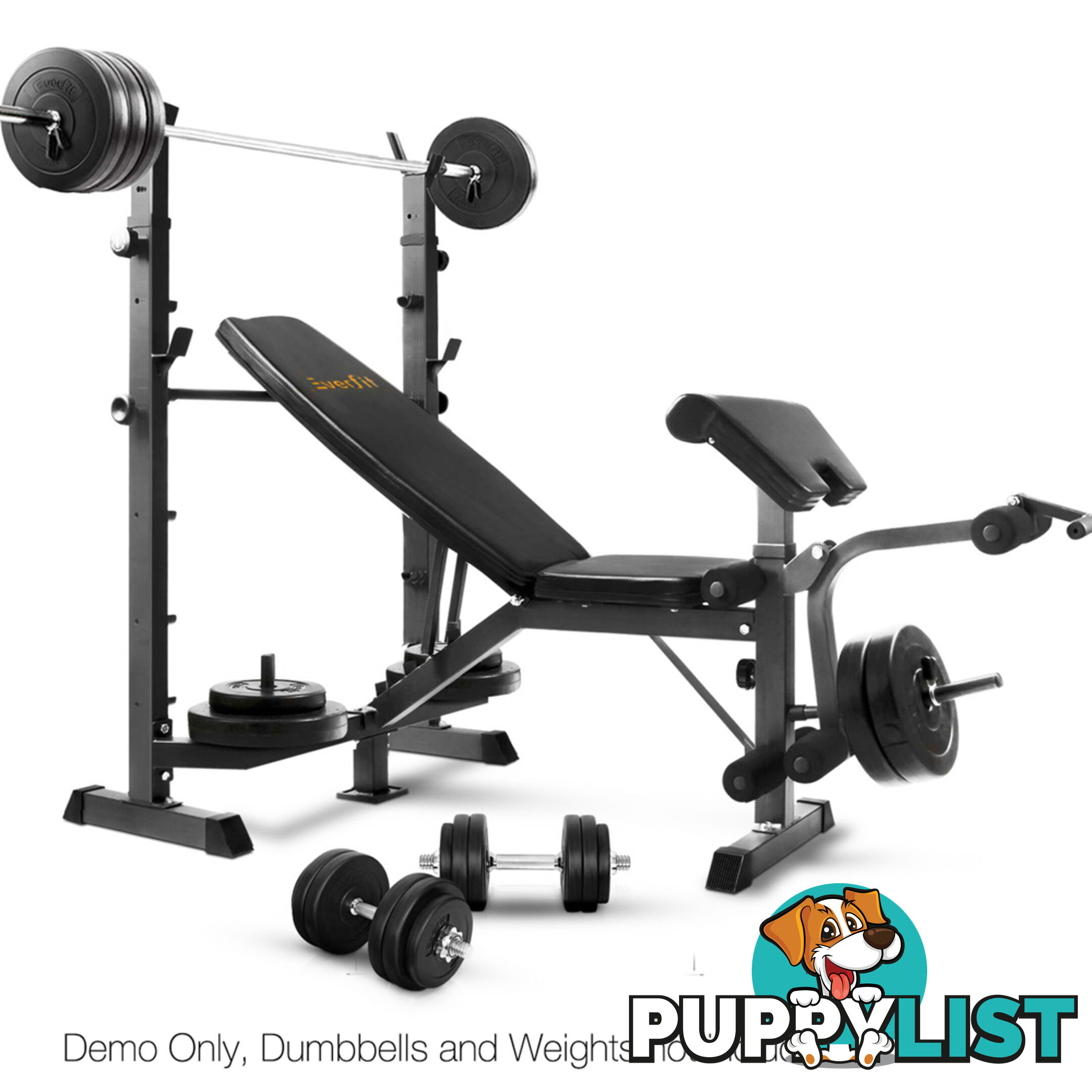 Multi-functional Fitness Bench Black