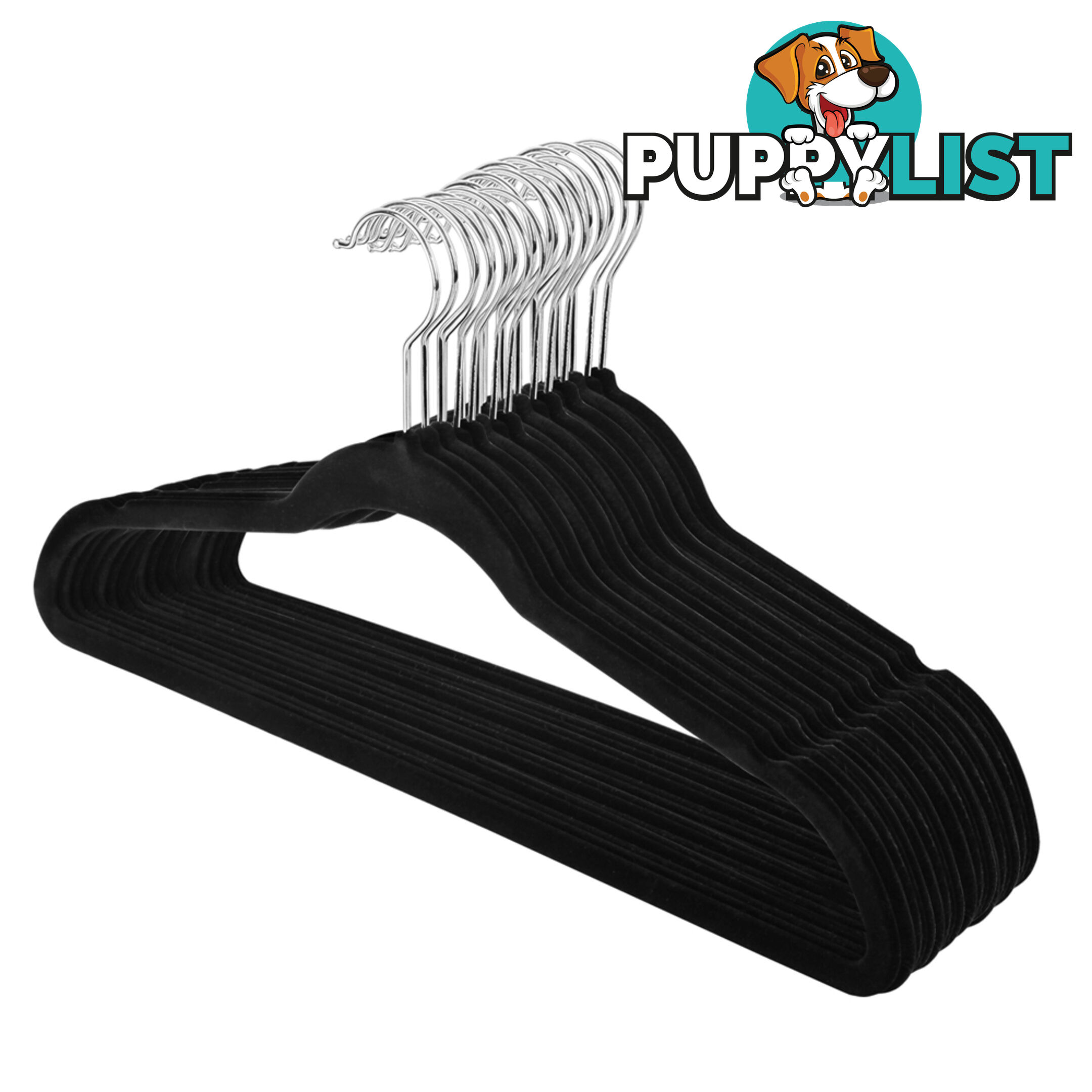 Set of 200 Velvet Coat Hangers