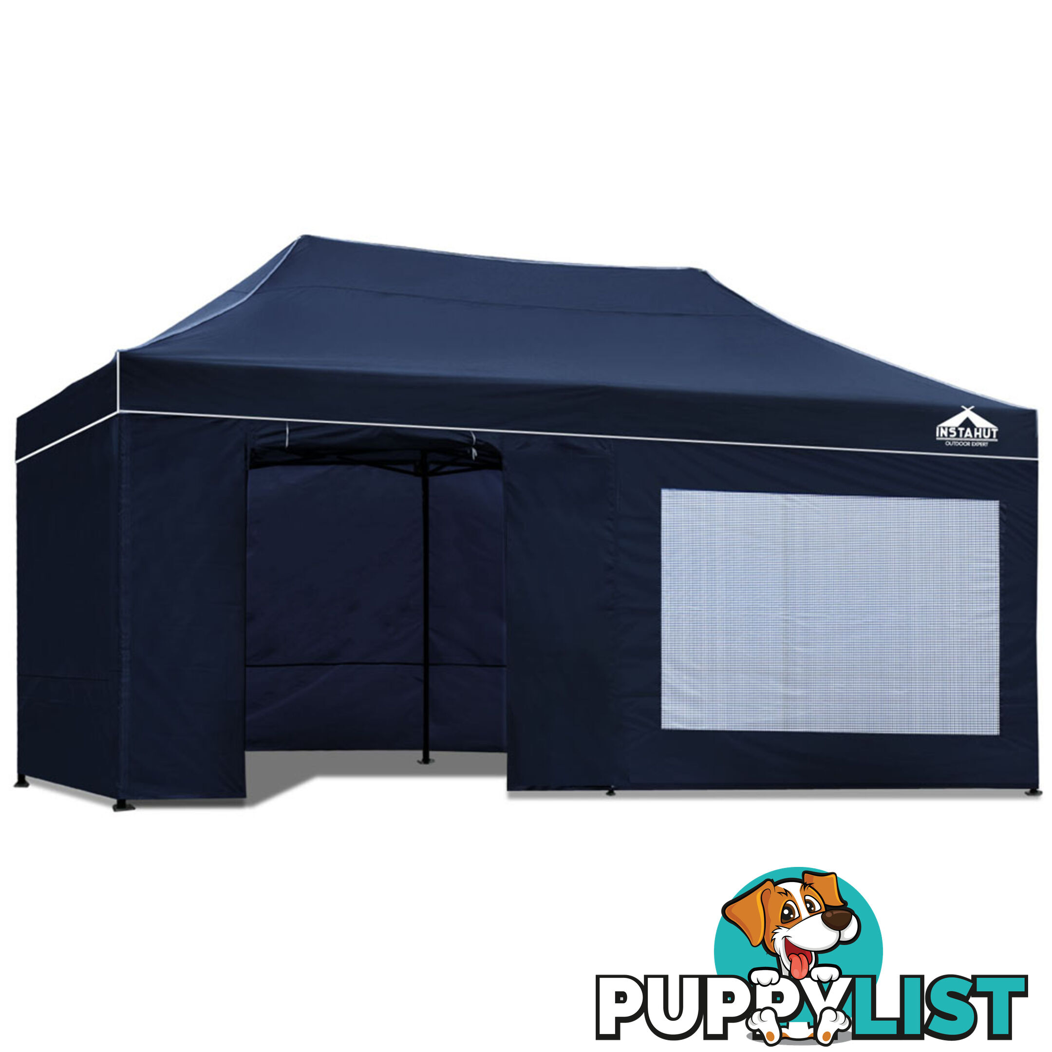 3x6 Pop Up Gazebo Hut with Sandbags Navy