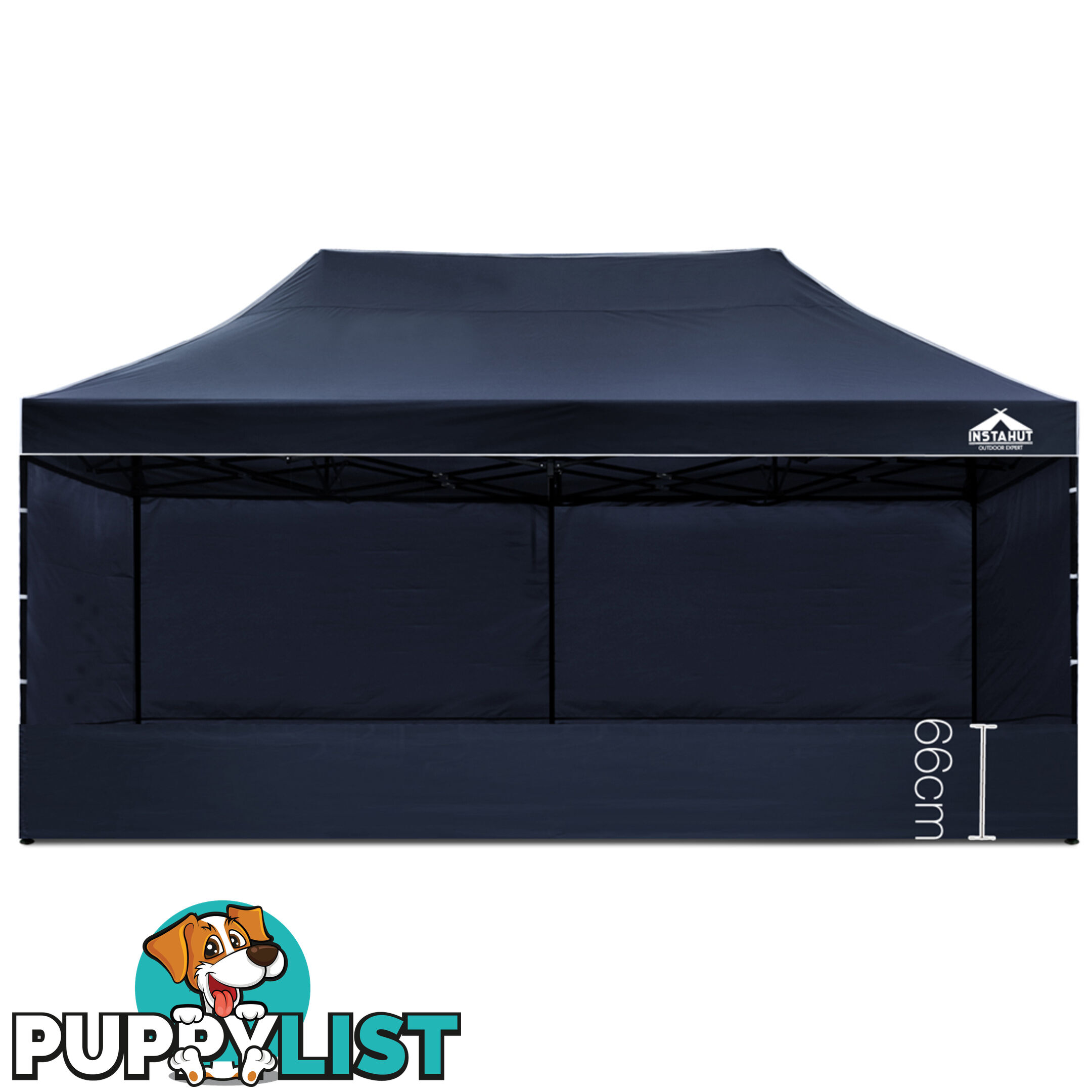 3x6 Pop Up Gazebo Hut with Sandbags Navy