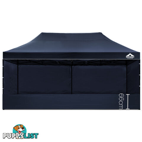 3x6 Pop Up Gazebo Hut with Sandbags Navy