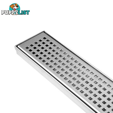 Square Stainless Steel Shower Grate Drain Floor Bathroom 900mm