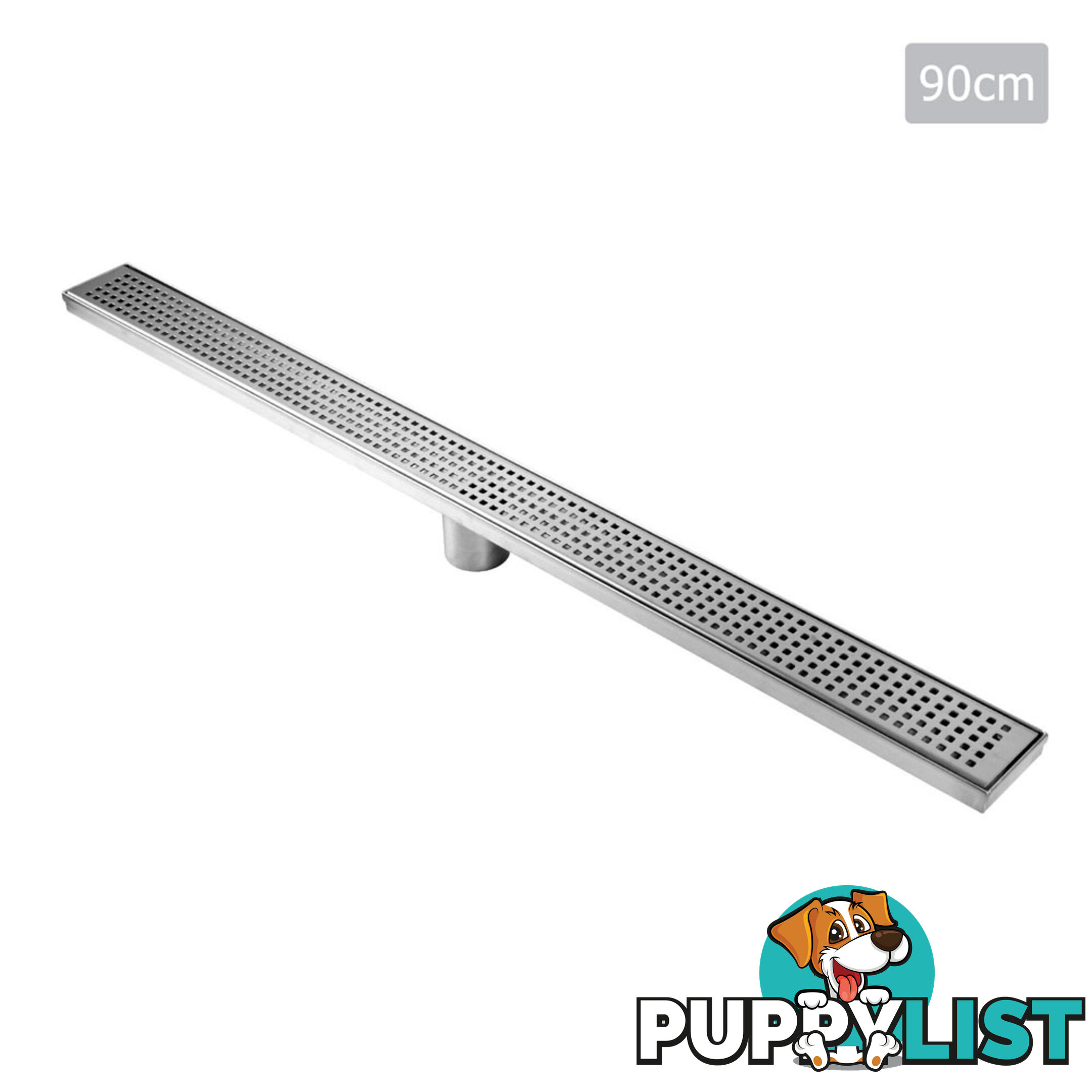 Square Stainless Steel Shower Grate Drain Floor Bathroom 900mm