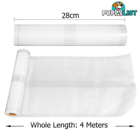 2x Vacuum Food Sealer Storage Rolls 22cm 28 cm