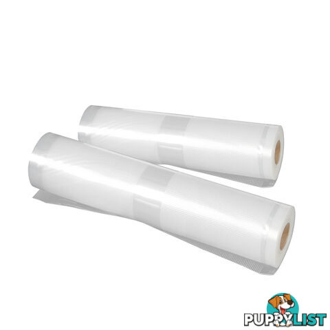 2x Vacuum Food Sealer Storage Rolls 22cm 28 cm