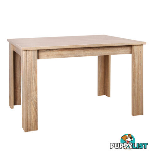 Rectangular 4 Seater Dining Table Natural Wood