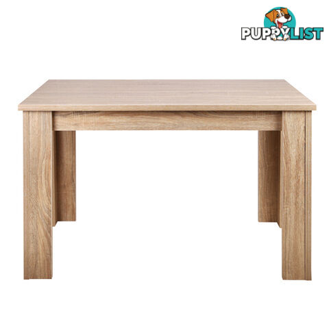 Rectangular 4 Seater Dining Table Natural Wood