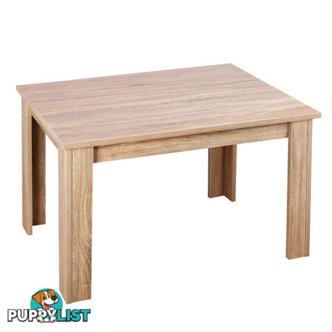 Rectangular 4 Seater Dining Table Natural Wood